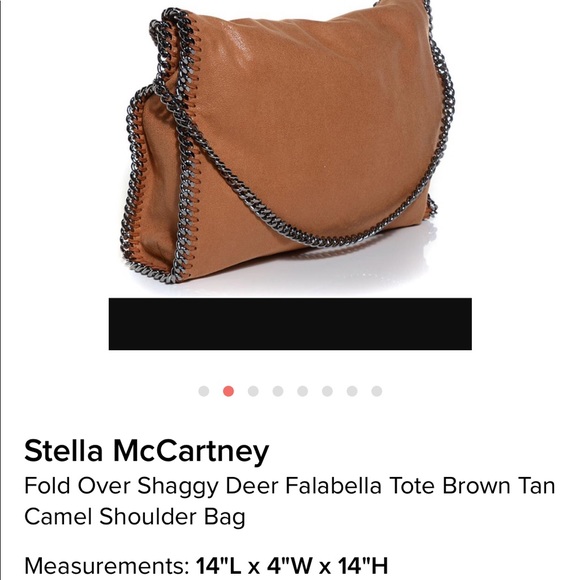 Stella McCartney shaggy deer large Falabella fold over bag - Picture 2 of 9